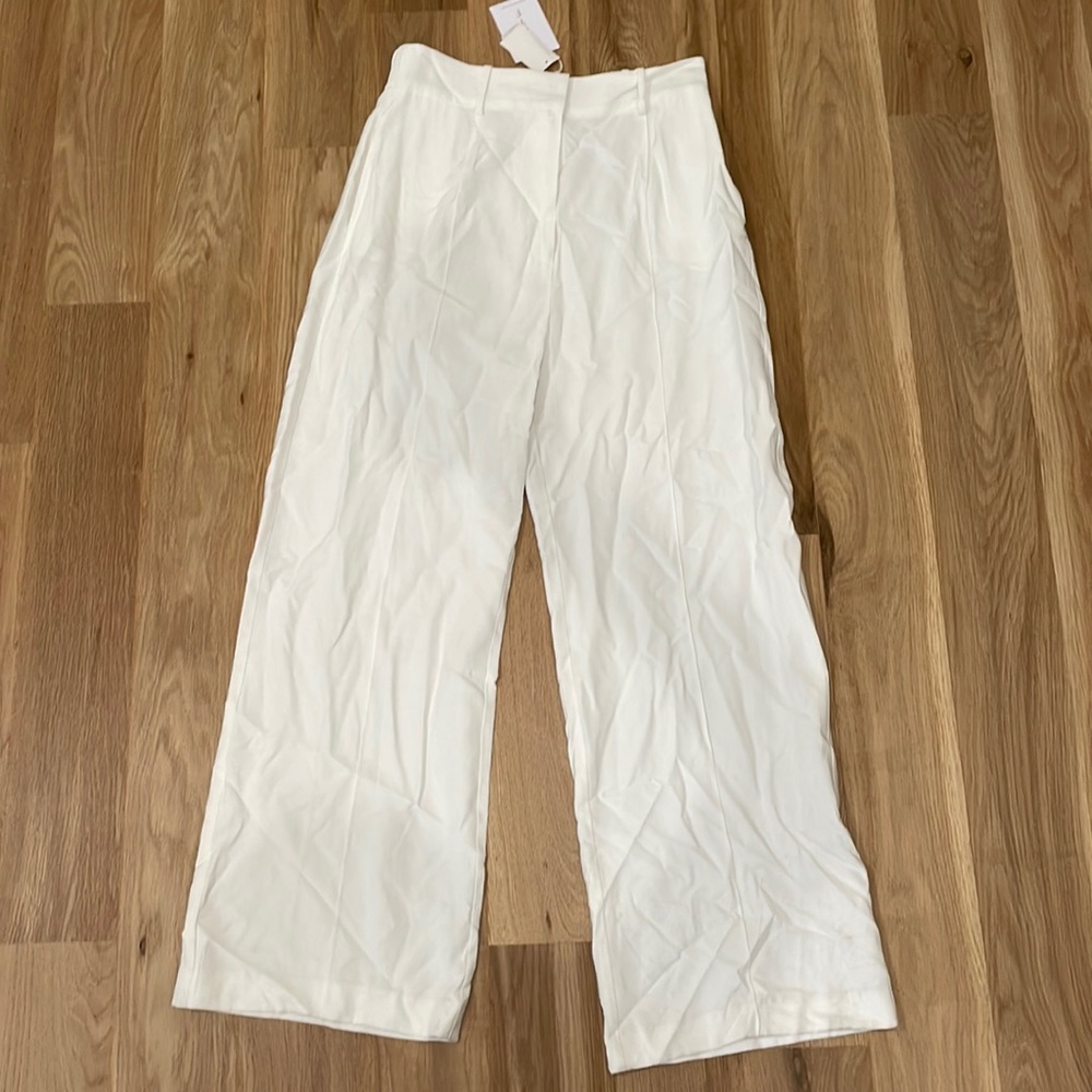 WAYF white trousers L NWT